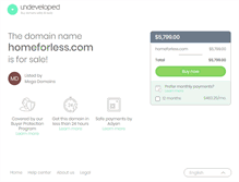 Tablet Screenshot of homeforless.com
